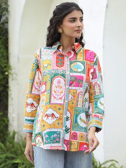 Rain & Rainbow - Women Printed Casual Shirt