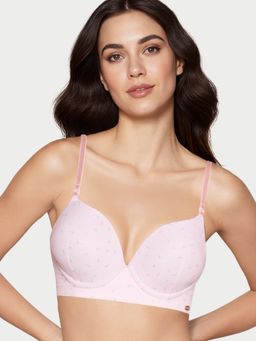 Enamor - Pink Nylon Floral Bra
