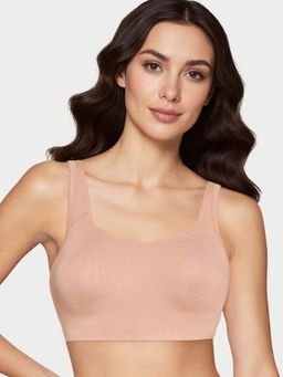 Enamor - Beige Bamboo Solid Bra