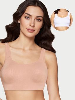 Enamor - Multi-Color Bamboo Solid Bra (Pack of 2)