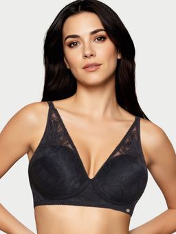 Enamor - Black Bamboo Solid Bra
