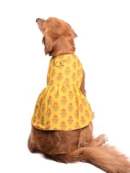 Vastramay - Dogs' Allover Printed Rayon Dress