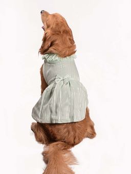 Vastramay - Dogs' Lurex Stripe Dress
