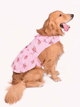 Vastramay - Dogs' Allover Printed Rayon Dress