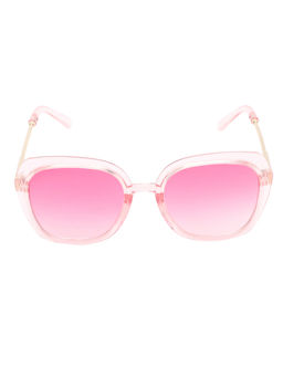Spiky - Pink Frame Pink Lens Square UV Protection Sunglass 2953_PINK_PINK
