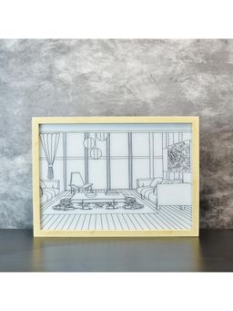 SOWPEACE - Multi-Color Illuminated Hall Room Frame