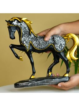 SOWPEACE - Navy Blue Resin Stallion Showpiece