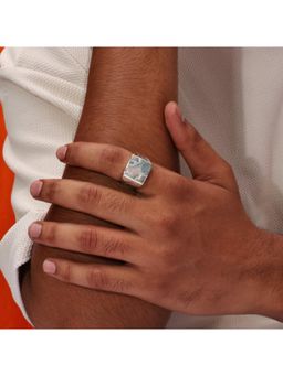 ARVINO - Iron Crater Men’S 92.5 Sterling Silver Ring