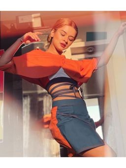 Kaori By Shreya - Burnt Orange Co-Ord (Set of 2)