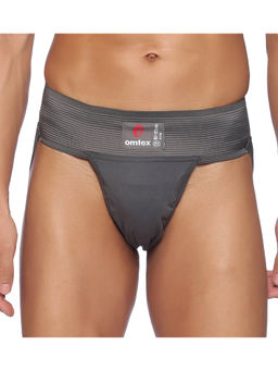 Omtex - Mens Athletic Gym Cotton Supporter Jockstraps - Grey