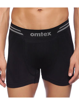 Omtex - Mens Athletic Seamless Short Stretchable - Black