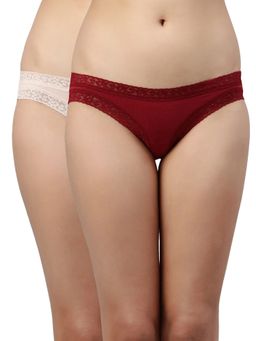 Enamor - Antimicrobial & Stain Bikini Panty-MB20 Multi-Color (Pack of 2) Assorted Pack
