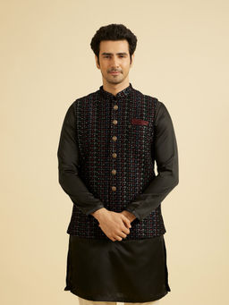 Manyavar - Black Velvet Jacket