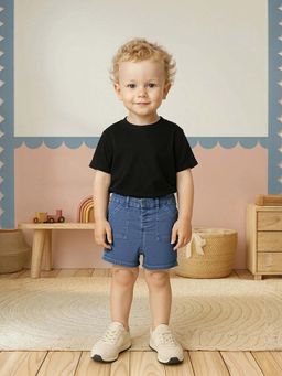 MINI KLUB - Blue Cotton Regular Shorts