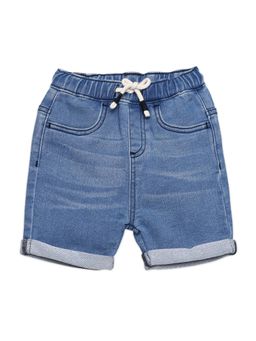 MINI KLUB - Blue Cotton Regular Shorts