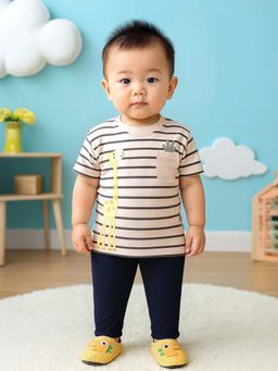 MINI KLUB - Beige Cotton Regular T-Shirt