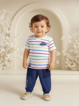 MINI KLUB - White Cotton Regular T-Shirt