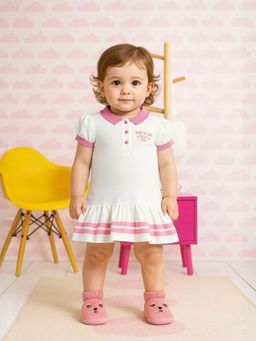 MINI KLUB - White Cotton Regular Dress