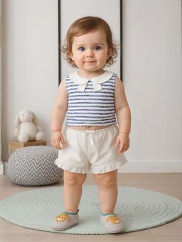 MINI KLUB - White Cotton Regular Top