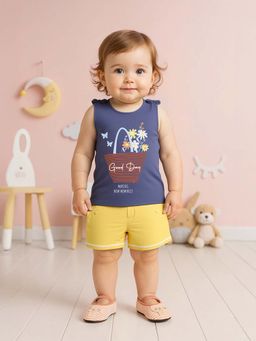 MINI KLUB - Navy Blue Cotton Regular Top