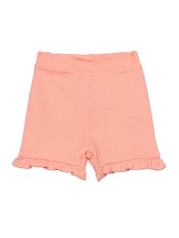 MINI KLUB - Peach Cotton Regular Shorts