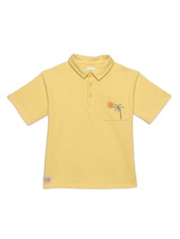 MINI KLUB - Yellow Cotton Regular Polo T-Shirt