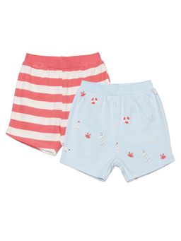 MINI KLUB - Multi-Color Cotton Regular Shorts (Pack of 2)