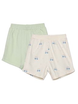 MINI KLUB - Multi-Color Cotton Regular Shorts (Pack of 2)