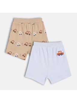 MINI KLUB - Multi-Color Cotton Regular Shorts (Pack of 2)