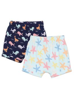 MINI KLUB - Multi-Color Cotton Regular Shorts (Pack of 2)