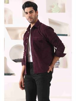 PRATEEK MUNJAL - Corduroy Patch Pockets Over Shirt Jacket