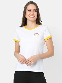 PINACOLADA - Women Casual Printed White Top