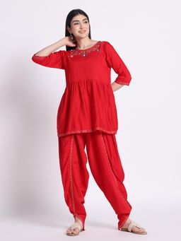 SILSELAH - Embroidered Tunic with Dhoti