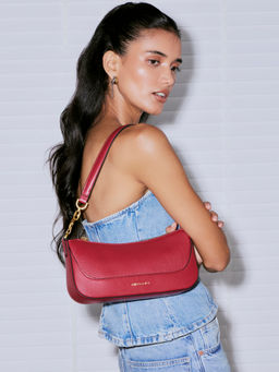 MIRAGGIO - Sally Shoulder Bag for Women | Novelty Chain Link Strap With Zipper Closure (M)