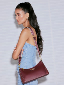 MIRAGGIO - Dusk Crossbody Bag for Women | Detachable Strap, Zipper Closure | Casual & Party (M)