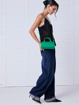 MIRAGGIO - Nico Crossbody Bag for Women | Detachable Strap & Zipper Closure (M)