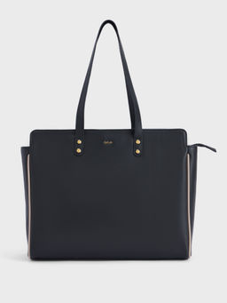 IYKYK by Nykaa Fashion - Black Solid Tote Bag