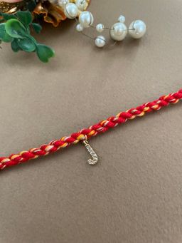 Digital Dress Room - Letter J Name Rakhi Bracelet Designs