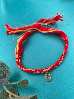 Digital Dress Room - Letter U Name Rakhi Bracelet Designs