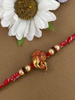 Digital Dress Room - Lord Ganesha with Pearls Rakhi