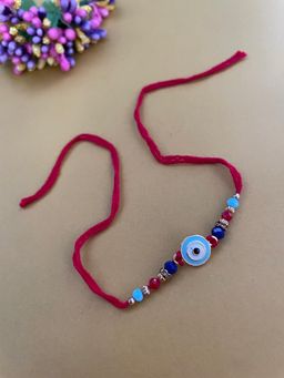 Digital Dress Room - Blue Evil Eye Rakhi for Raksha Bandhan
