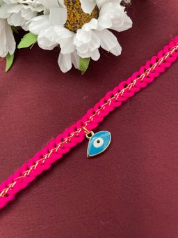 Digital Dress Room - Blue Evil Eye Rakhi for Raksha Bandhan