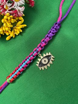 Digital Dress Room - Black Evil Eye Rakhi for Raksha Bandhan