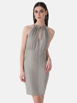 Kazo - Multi-Color Boxy Fit Mini Dress