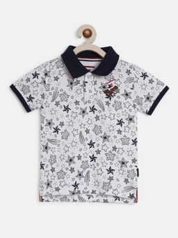 Beverly Hills Polo Club - Beverly Hills Polo T-Shirt Club Crayon Stars Aop Polo T-Shirt