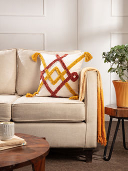 Twig & Twine - Vivid Cotton Criss Cross Cushion Cover