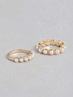 Twenty Dresses by Nykaa Fashion - Closer To My Heart Ring Set (Set of 2)