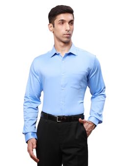 Park Avenue - Slim Fit Solid Blue Shirt