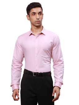 Park Avenue - Slim Fit Printed Pink Shirt