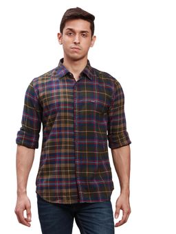 Parx - Slim Fit Checkered Multi-Color Shirt
